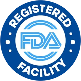 FDA registered facility badge